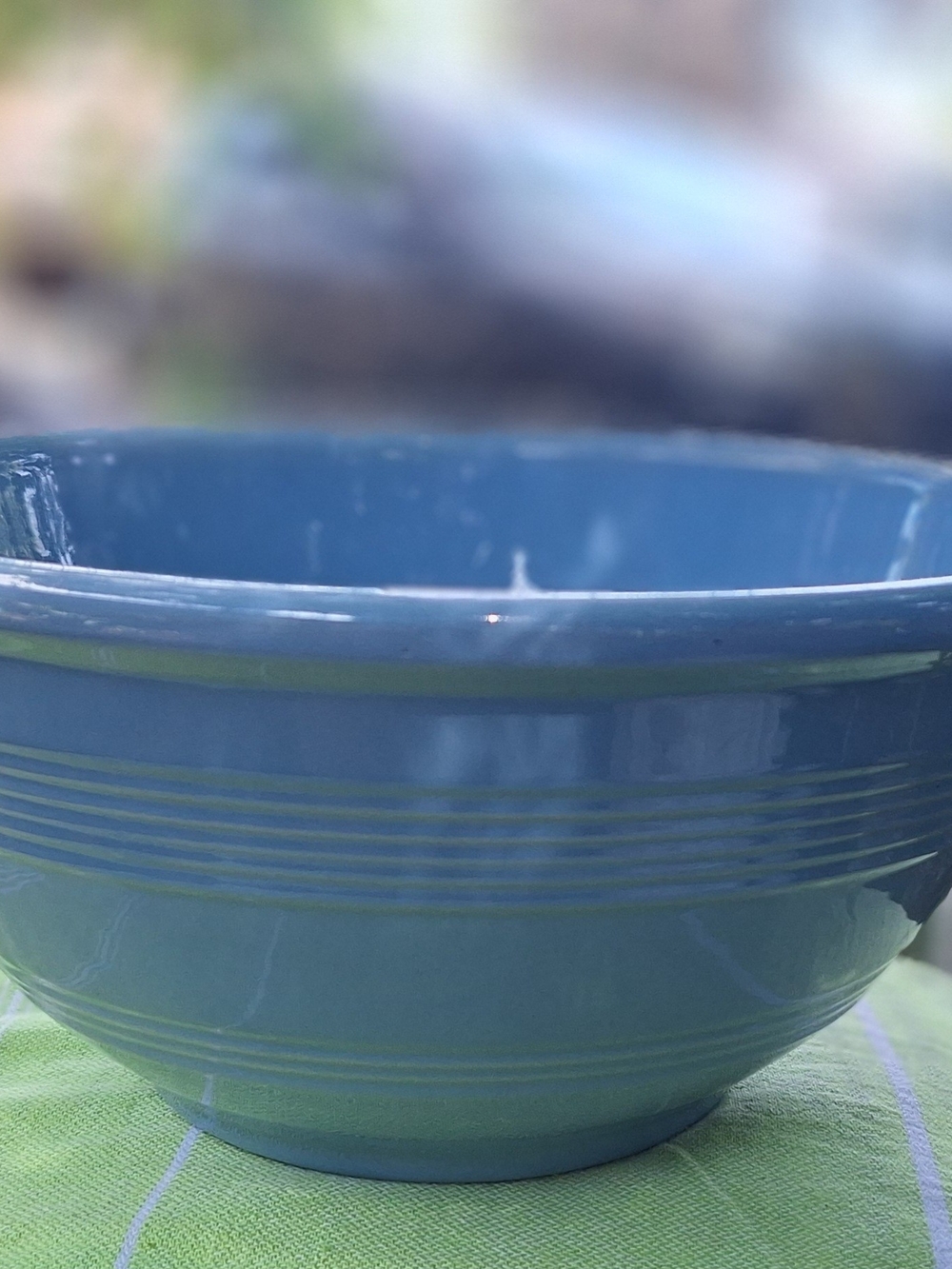 Vintage Pacific Pottery Blue Ribbed Mixing Bowl – California Hostess Ware